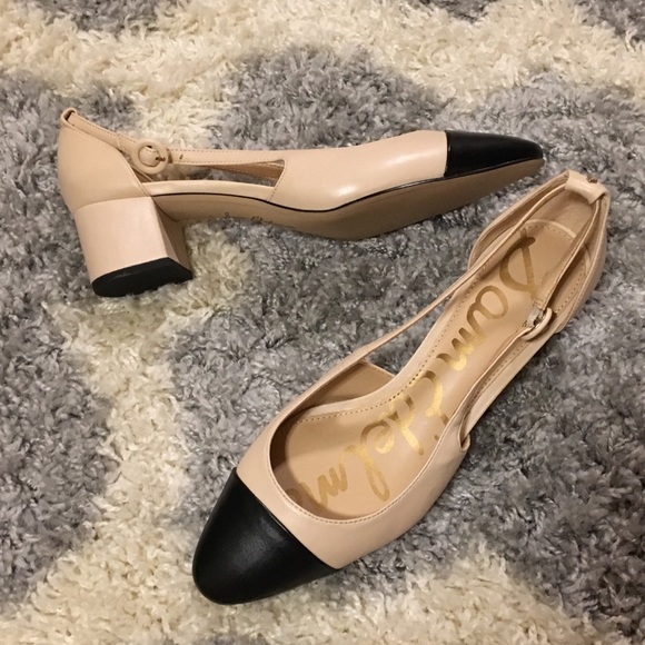 sam edelman leah block heel pump